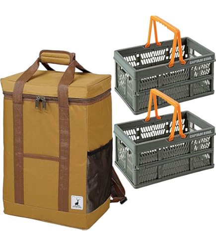 [新品•未使用] REI co-op 保冷リュック　キャンプ調理道具セット Amazon | キャプテンスタッグ リュック型クーラーバッグ